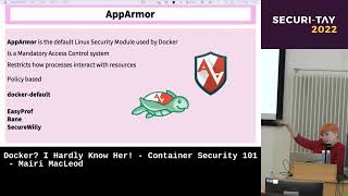 Docker I Hardly Know Her  Container Security 101 by Mairi MacLeod [upl. by Keith]