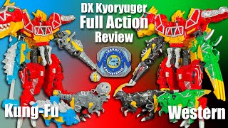 DX Kyoryuzin Western amp Kung Fu Combo Full Action Version Set Review  Zyuden Sentai Kyoryuger [upl. by Allix]