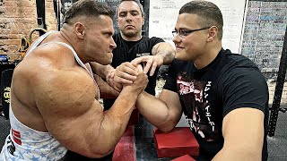 HULK BODYBUILDER VS SCHOOLBOY ARM WRESTLING 2023 [upl. by Stelmach]