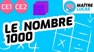 Le nombre 1000 CE1  CE2  Cycle 2  Mathématiques  Maths  Numération [upl. by Dott645]