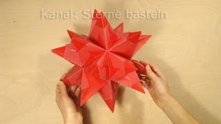 Sterne falten Bascetta Stern basteln  Origami Stern Faltanleitung  DIY Weihnachten [upl. by Ahsienar376]