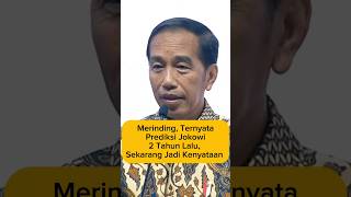 Merinding Ternyata Prediksi Jokowi 2 Tahun Lalu Sekarang Jadi Kenyataan jokowi prabowo presiden [upl. by Jason]