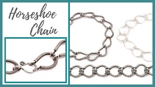 Horseshoe Chain  Beaducationcom [upl. by Sharity]