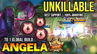 ANGELA BEST BUILD 2023  BUILD TOP 1 GLOBAL ANGELA GAMEPLAY  MOBILE LEGENDS✓ [upl. by Am]