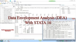 Data Envelopment Analysis DEA With STATA 16 [upl. by Akcir]