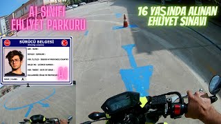 Motor Ehliyeti  A1 Ehliyet Parkuru  Nasıl Yapılır   Direksiyonsınavı Motorehliyet Ehliyet [upl. by Harrie]