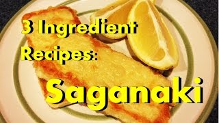 3 Ingredient Recipes Saganaki Fried Cheese [upl. by Oivatco659]