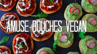 AMUSEBOUCHES VEGAN  Blinis amp Mini Pizzas quotRachquot Végétaliens [upl. by Madi]