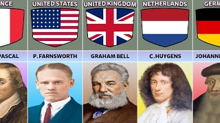 Famous Scientists and Their Inventions From Different Countries [upl. by Aronoh163]