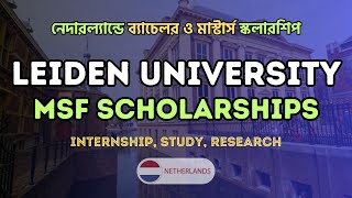 Leiden University Scholarships for the 20242025  Netherlands  Student Opportunities BD [upl. by Rod]