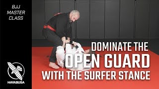 Dominate The Open Guard With The Surfer Stance  The Machado Method  Jiu Jitsu [upl. by Hibbitts]