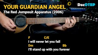 Your Guardian Angel  The Red Jumpsuit Apparatus 2006  Easy Guitar Chords Tutorial with Lyrics [upl. by Vel]