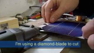 Howto Cut solar cells in custom sizes [upl. by Aicenra]