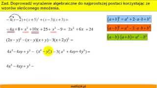 Wzory skróconego mnożenia  MatFiz24pl [upl. by Gamal]