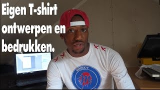 Eigen Tshirt ontwerpen en bedrukken  THEYCALLMEMHOODY [upl. by Nailimixam]