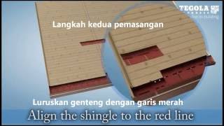 Cara Pemasangan Genteng Tegola  Rectangular [upl. by Ettennaej]