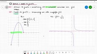 Domein en bereik van een functie [upl. by Kannav246]