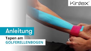 Tapen am Golferellenbogen  Kintex® Anleitung zum Kinesiologie Tapen [upl. by Hock]