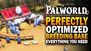 Palworld  The BEST Breeding Base Setup  PERFECTLY Optimized Palworld Base Guide [upl. by Elleinet]