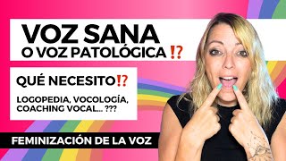 🇪🇸 VOZ PATOLÓGICA  VOZ SANA ⁉️ Qué necesito Logopedia Vocología Coaching… feminizacióndelavoz [upl. by Ycnalc]