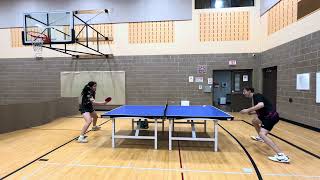 Hynek vs Zhuoran Table Tennis [upl. by Eboj656]