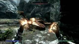 Skyrim Skuldafn Temple Mage gameplay [upl. by Htebazileharas]