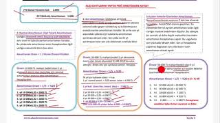 Amortisman hesaplama ve yevmiye kaydı  normal kıst ve azalan kalanlar ile amortisman hesaplama [upl. by Htebazil]