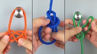 How To Tie Carrick Bend Loop Double bowline Falconers Knot [upl. by Shanda]