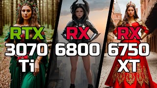 RTX 3070 Ti vs RX 6800 vs RX 6750 XT  Test in 10 Games [upl. by Kolivas]