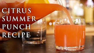 Citrus Summer Punch Recipe  Patrón Tequila [upl. by Enirahtac]