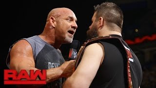 Goldberg joins the debut installment of quotThe Kevin Owens Showquot Raw Jan 2 2017 [upl. by Delogu]