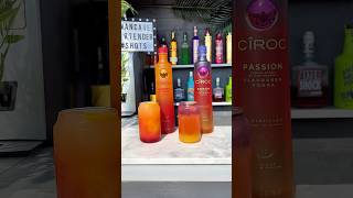 Cîroc Summer Citrus amp Cîroc Passion ombré colour matching summer cocktails 🍹 ciroc cirocvodka [upl. by Acihsay]