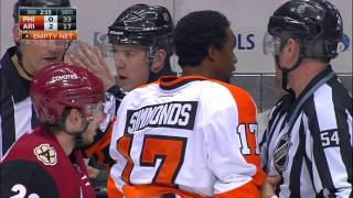 Gotta See It Flyers fired up after Hanzals hit on Giroux [upl. by Elberfeld]