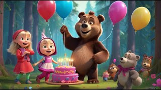 Masha And The Bear  Amazing Birthday Party [upl. by Htrahddis88]