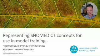 A new tool for representing SNOMED CT concepts for use in model training 202342  John Grimes [upl. by Okimuk]