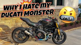 5 Things I HATE about my FULL Carbon Ducati Monster 1200s [upl. by Ettenom]