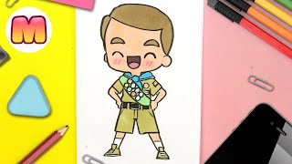 COMO DIBUJAR PERSONAS KAWAII 😀Cómo dibujar un chico Scout kawaii paso a paso muy fácil 😀 JAPE KAWAII [upl. by Hildegarde15]