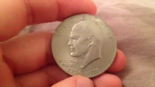 Eisenhower One Dollar Coin date 1976 [upl. by Anivad]