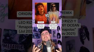 LEO RIZZI Y DANNY OCEAN  Amapolas ORIGINAL vs REMIX ¿Qué VERSIÓN prefieres 📣🤔 [upl. by Ellita]