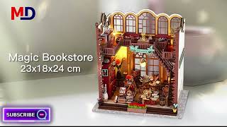 Top 3D puzzle  DIY Colorful Dollhouse  Laser cutting [upl. by Den]