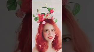 DIY Flower headdress  Floral headpiece  Headdress headdress headpiece flowercraft diyflower [upl. by Edie146]