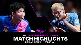 Lin Shidong vs Felix Lebrun  MS SF  WTT Champions Montpellier 2024 [upl. by Sherburn]