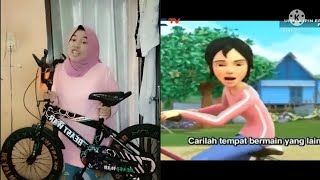 TIRU AKSI KAK ROS ROBOHKAN PONDOK BURUK UPIN IPIN  UPIN IPIN SEDIH [upl. by Davena287]