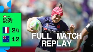 France stun Black Fern 7s  France v New Zealand  Full Match Replay  Cape Town HSBC SVNS [upl. by Clercq461]