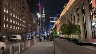 NYC LIVE Midtown Manhattan LATE NIGHT [upl. by Rotciv]