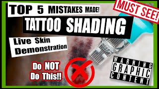 Tattoo Shading Tips For Beginners Top 5 Mistakes Made [upl. by Accemahs]