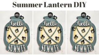 Summer Lantern with UV Resin fireflies DIY Tutorial [upl. by Gilmer]