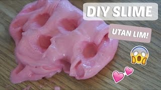 DIY Fluffy Slime Utan Lim [upl. by Nitsir305]