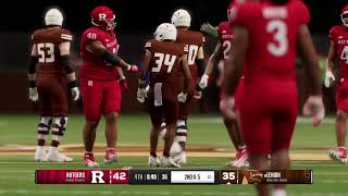 WEEK 10 RUTGERS SCALET KNIGHTS 44  LEHIGH MOUNTAIN HAWKS 53 [upl. by Boleslaw]