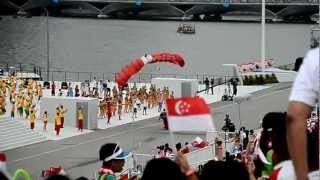 Red Lions parachuting during the NE show on 28th July 2012 [upl. by Natan]